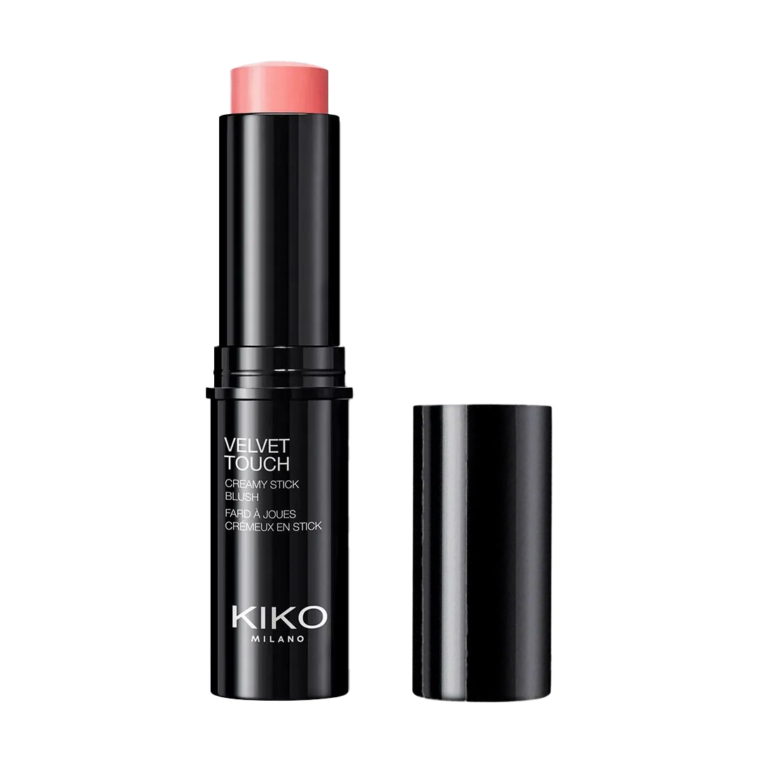 Сяйні кремові рум'яна-стік для обличчя Kiko Milano Velvet Touch Creamy Stick Blush 02 Golden Peach, 10 г